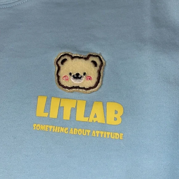 LITLAB something about attitude T-SHIRT M - Picture 1 of 17